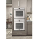 Whirlpool 24-inch, 5.8 cu. ft.  Double Wall Oven with True Convection Technology WOD52ES4MWWOD52ES4MW