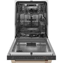 Caf? 24-inch Built-in Dishwasher with Stainless Steel Tub (Matte White/Brushed Bronze) CDT875P4NW2CDT875P4NW2