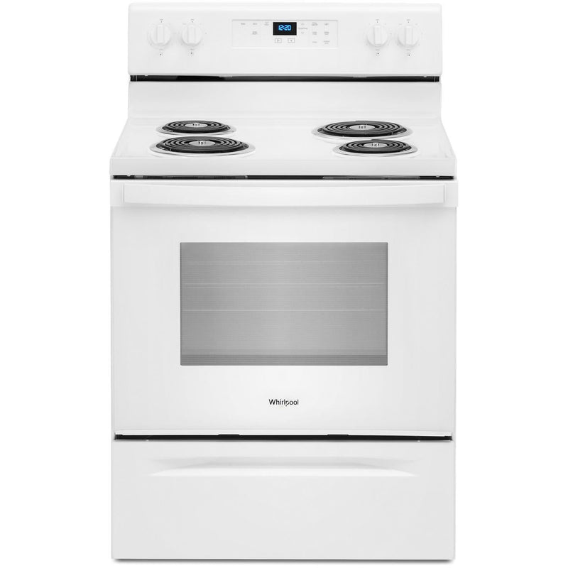 Whirlpool 30-inch, 4.8 cu.ft. Freestanding Electric Range with Self-Cleaning Technology WFC315S0JW (WFC315S0JW)