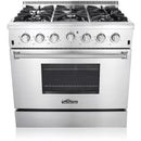 Thor Kitchen 36-inch Freestanding Dual-Fuel Range HRD3606UHRD3606U