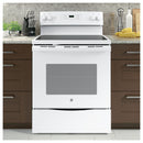 GE 30-inch Freestanding Electric Range JB625DK (White)JB625DKWW