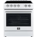 Forno 30-inch, 5 cu.ft Leonardo Espresso Electric Range FFSEL6012-30WHT