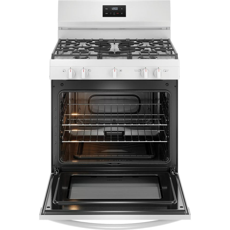 Frigidaire 30-inch Freestanding Gas Range with 5 Burners FCRG3052BW