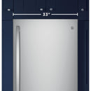 GE 33-inch, 24.8 cu.ft. Freestanding Bottom Freezer Refrigerator with Interior Ice Maker GDE25EYKFS