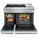 KitchenAid 48-inch Freestanding Gas Range with Even-Heat™ True Convection KFGC558JMBKFGC558JMB