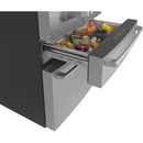 Caf? 36-inch, 22.3 cu.ft. Counter-Depth French 4-Door Refrigerator with Wi-Fi (Platinum Glass) CXE22DP2PS1 (CXE22DP2PS1)