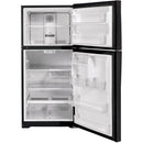 GE 33-inch, 21.9 cu.ft. Freestanding Top Freezer Refrigerator with Upfront Fresh Food Temperature Controls GTS22KMNRDSGTS22KMNRDS
