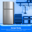 Midea 14 cu. ft. Garage Ready Top-Freezer Refrigerator (Stainless Steel)MRT14D2BST