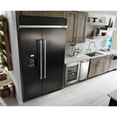KitchenAid 48-inch, 29.5 cu.ft. Built-in Side-by-Side Refrigerator with Water and Ice Dispensing System KBSD608EBS