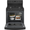 GE 30-inch Freestanding Gas Range with Precise Simmer Burner JGBS61DPBBJGBS61DPBB