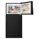 Whirlpool 30-inch, 18.2 cu.ft. Freestanding Top Freezer Refrigerator with Flexi-Slide Bin WRT138FZDB