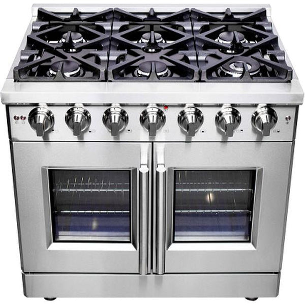 Forno 36-inch Freestanding Dual Fuel Range with True Convection Technology FFSGS6325-36