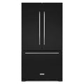 KitchenAid 36-inch, 20 cu. ft. French 3-Door Refrigerator with Interior Water Dispenser KRFC300EBL