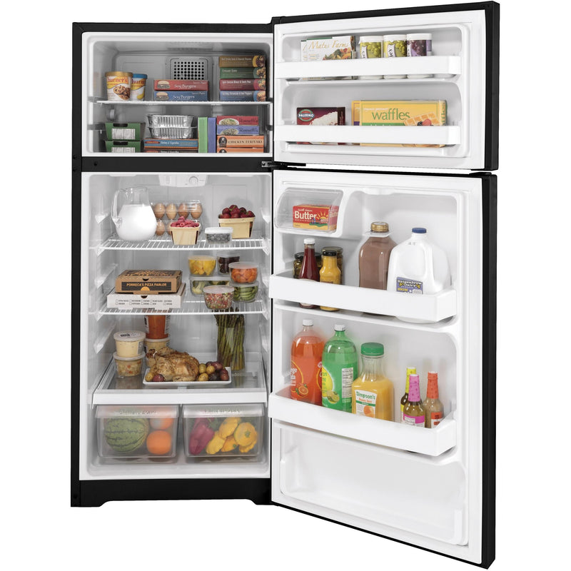 GE 28-inch, 16.6 cu. ft. Top-Freezer Refrigerator GTS17DTNRBB