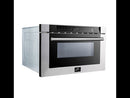 Forno 24-inch, 1.2 cu. ft. Drawer Microwave Oven FMWDR3000-24BLK EXTERNAL_VIDEO 1