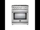Forno Lazio 30" Freestanding Gas Range FFSGS6276-30 EXTERNAL_VIDEO 1