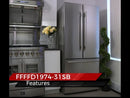 Forno 30-inch, 17.5 cu. ft. Counter-Depth French 3-Door Refrigerator with Interior Ice Maker FFFFD1974-31SB EXTERNAL_VIDEO 1