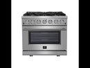  Forno 36-inch Freestanding Gas Range with 6 Burners FFSGS6239-36WHT EXTERNAL_VIDEO 1
