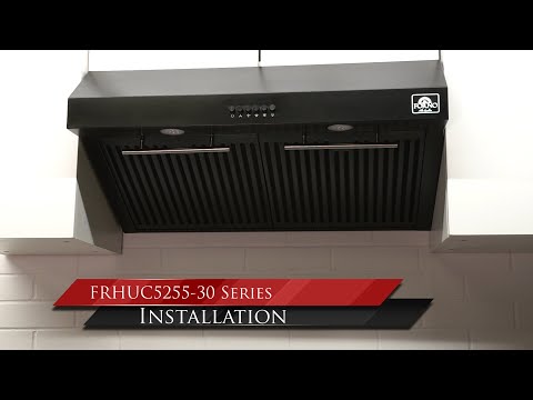 Forno Bari 30-inch Espresso Under Cabinet Range Hood FRHUC5255-30BLK EXTERNAL_VIDEO 1