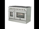 Forno Galiano Alta Qualita 48-inch Freestanding Gas Range with Convection Technology FFSGS6244-48RED EXTERNAL_VIDEO 1